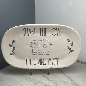 Rae Dunn Share The Love The Giving Plate